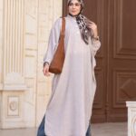بونشوه من KENZA Fashion - بيج فاتح