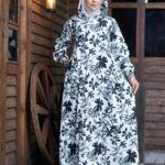 nahar dress abyad aswad
