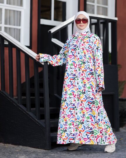 موديل نجوم من KENZA Fashion - نقشة ملوّنة